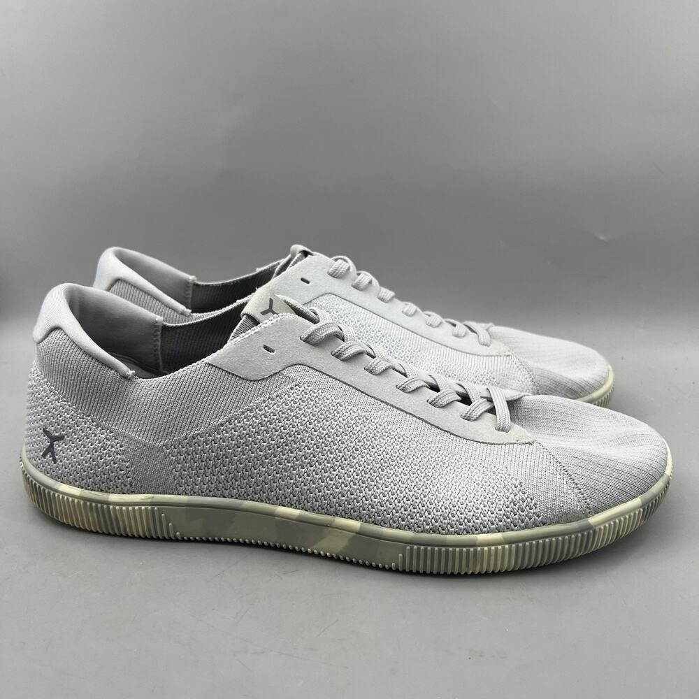 Flux Adapt Trainer Shoes Men Size 13 Gray Knit Comfort Lace Up Low Top Sneakers